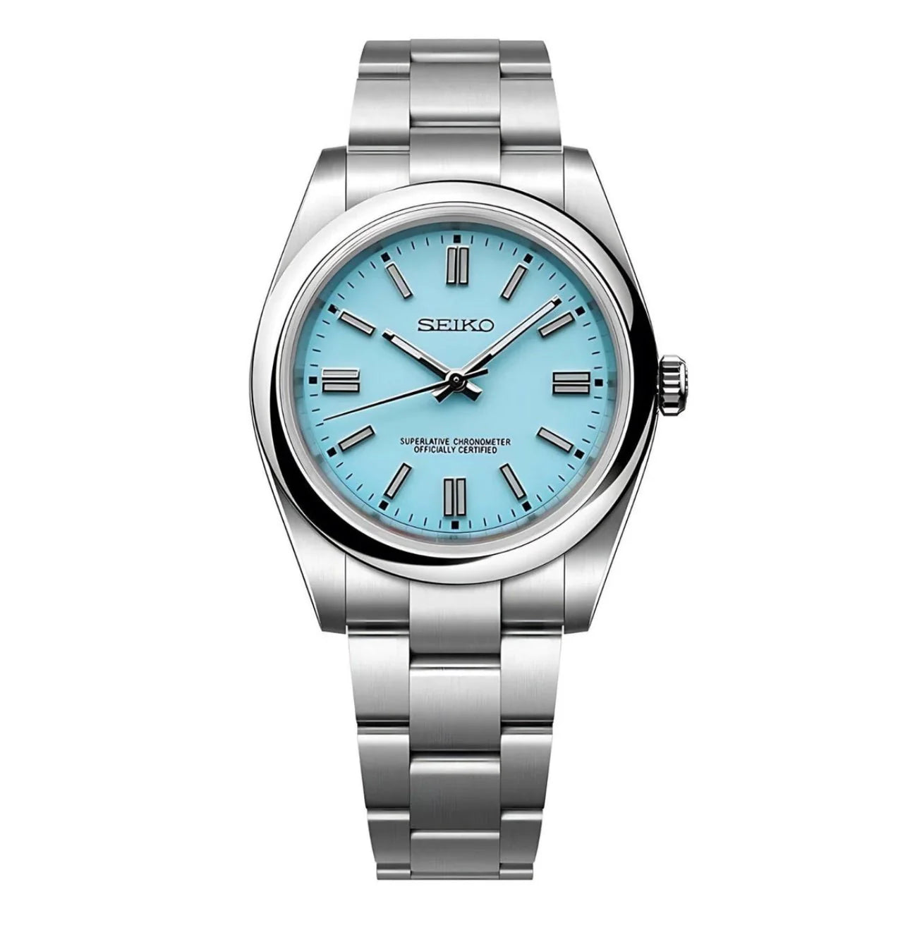 Seiko Mod – Ice Blue Dial with Oyster Bracelet
