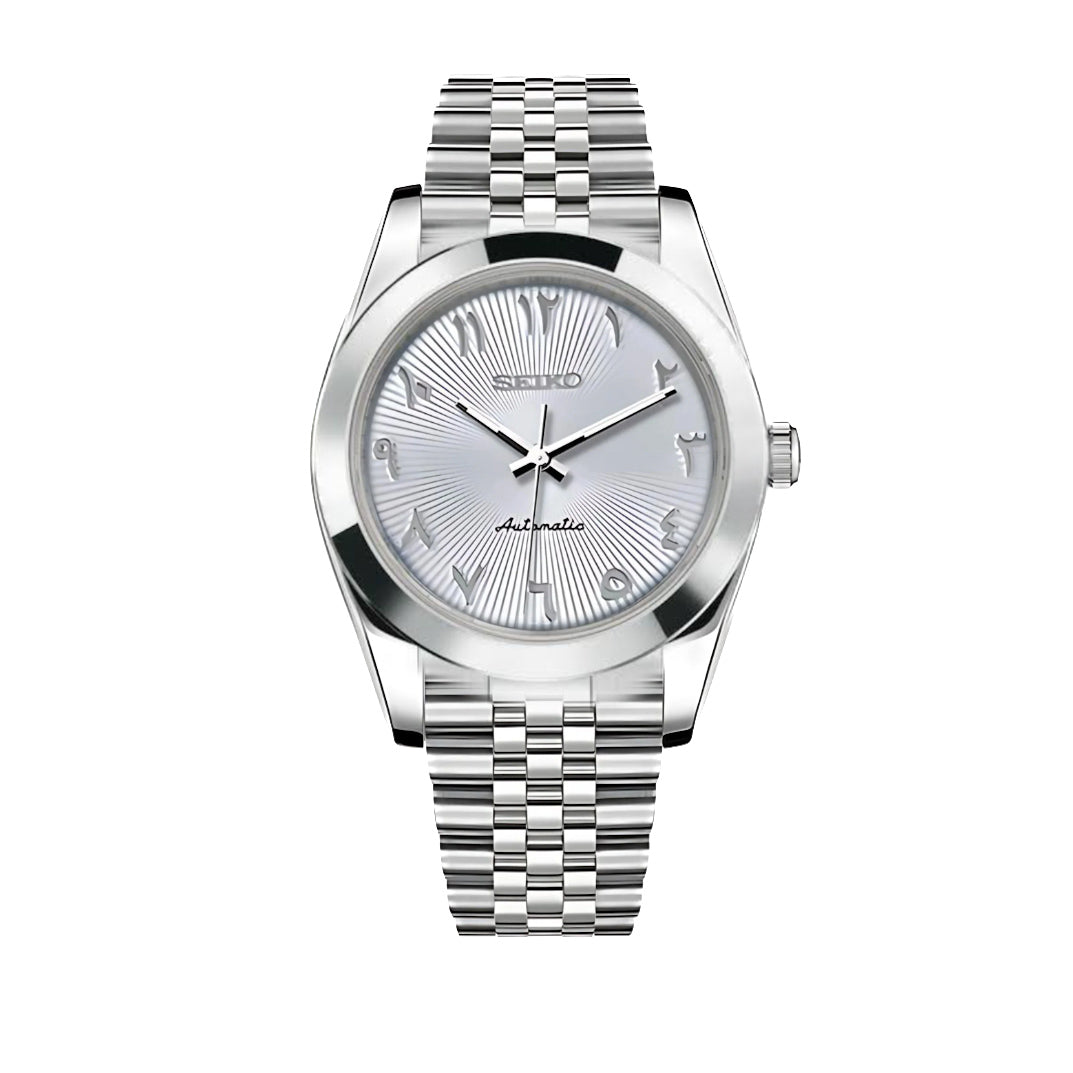 Seiko Mod Classic – White Dial with Arabic-Indic Numerals