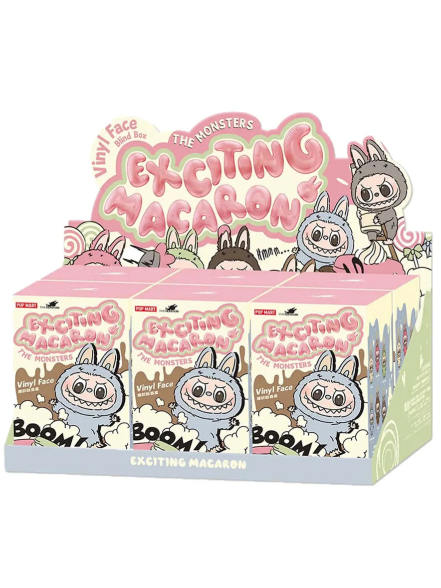 LABUBU THE MONSTERS - Tasty Macarons Vinyl Face Blind Box (6 Blind Boxes)